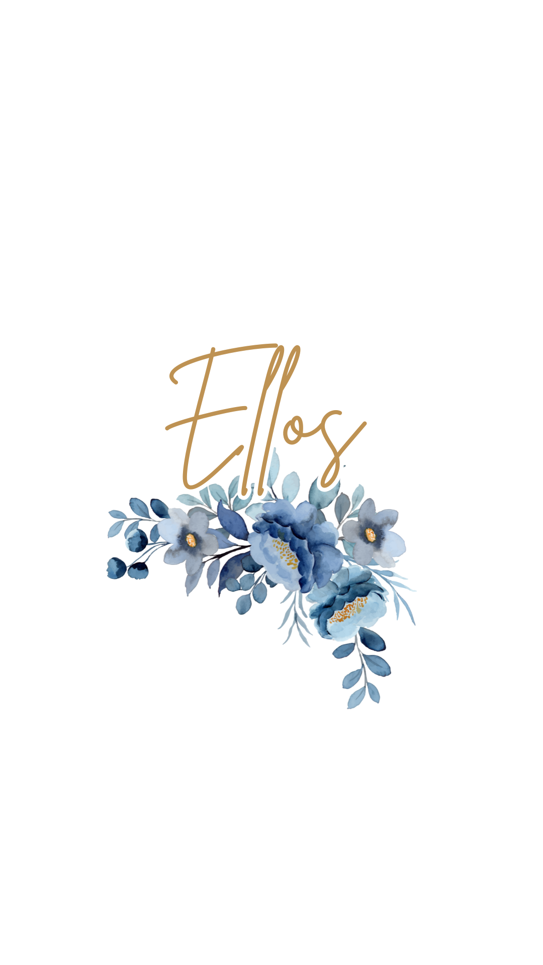 Invitación de boda digital - Blue Serenity - Ellos - Vertical