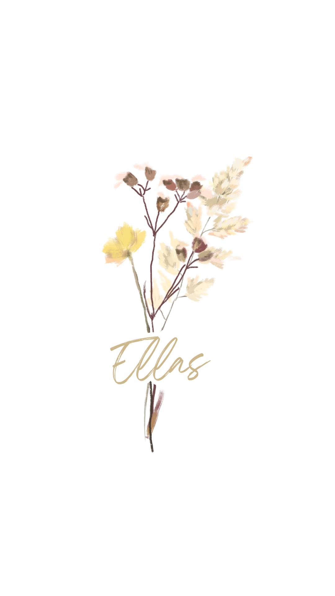 Invitación de boda digital - Golden Fields - Vertical - Ellas
