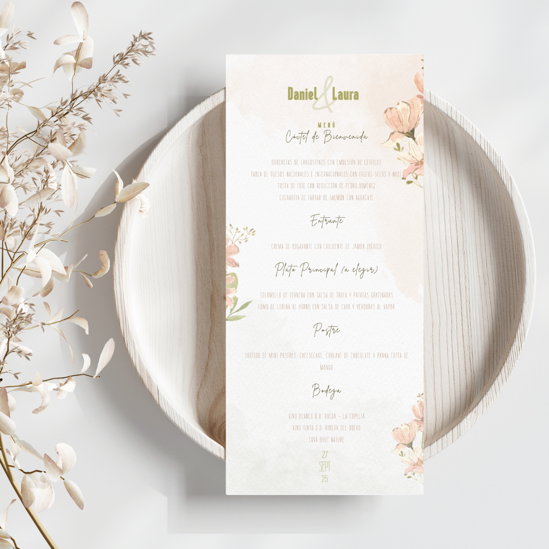 Floral Vintage - Complementos - Mock up - Minuta