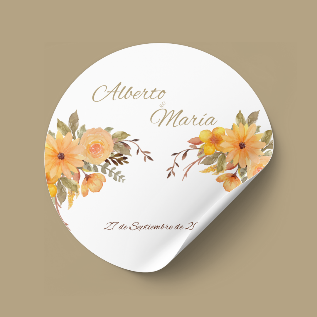 Golden Fields - Complementos - Mock up - Pegatina