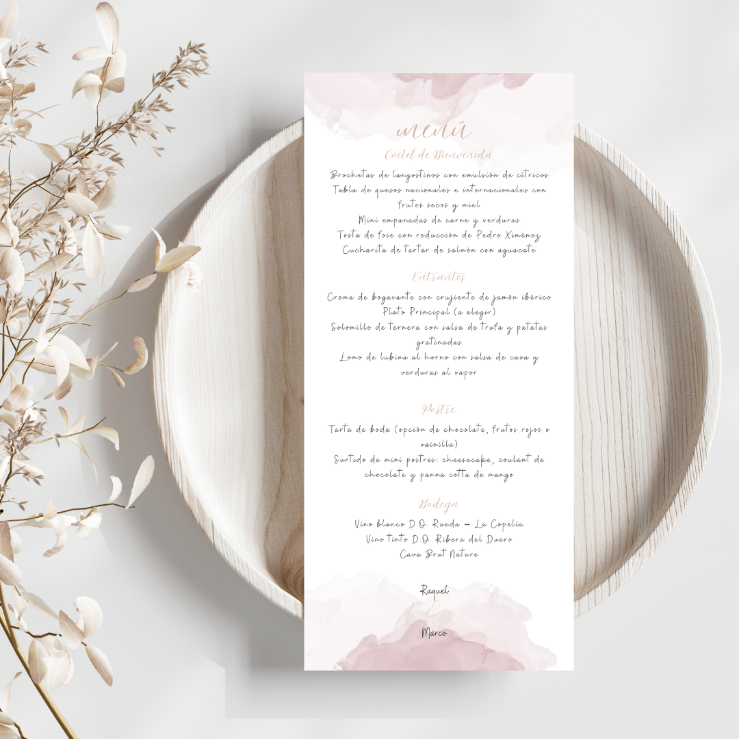 Minuta de boda Haze Revealed