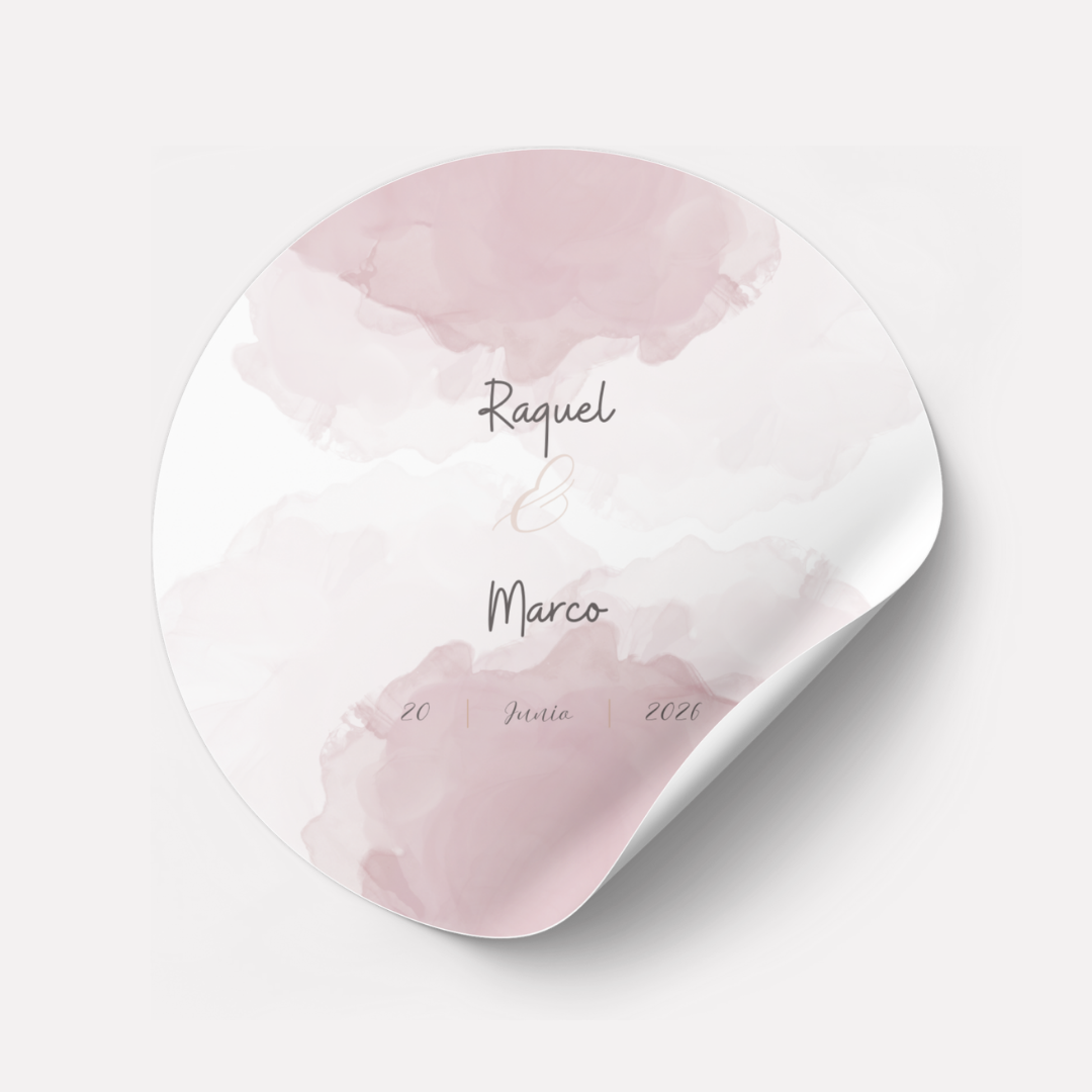 Pegatina para bodas Haze Revealed