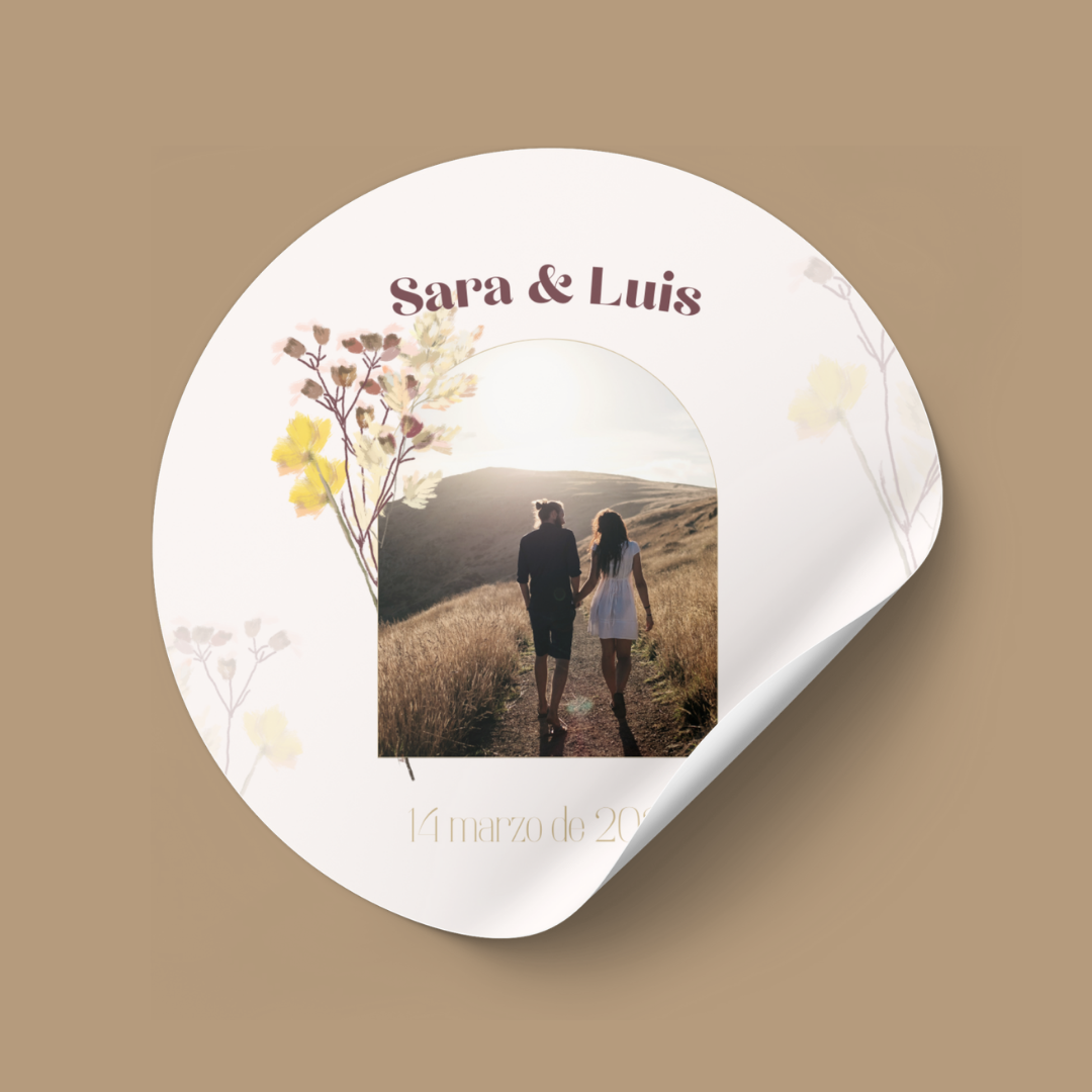 Rustic Love - Complementos - Mock up - Pegatina