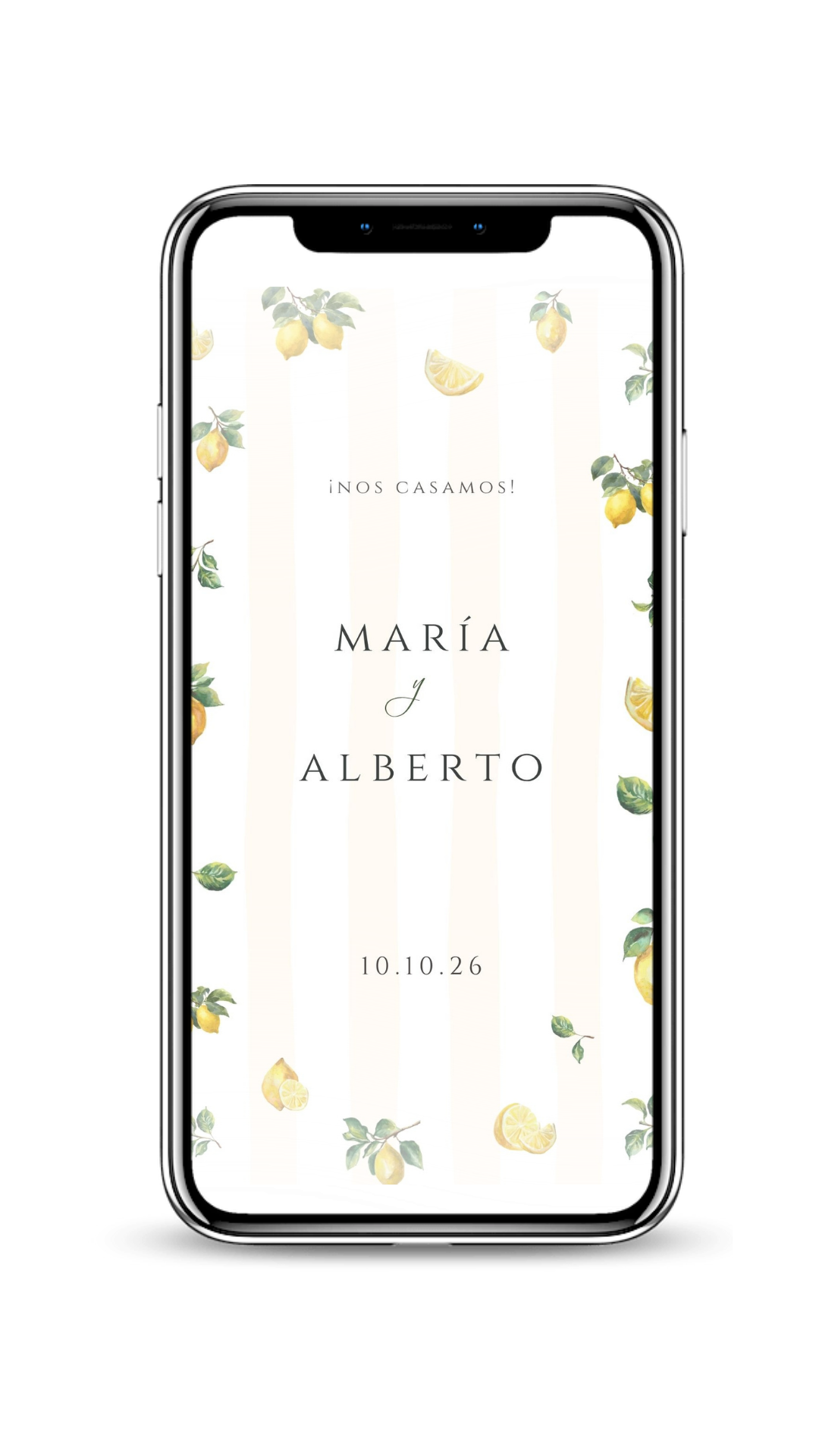 Invitación de boda digital para viajeros